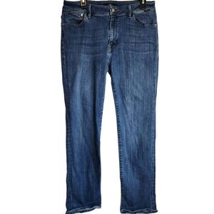 Mavi Women's Size 32 Kendra High Rise Straight Leg Denim Blue Jeans Stretch
